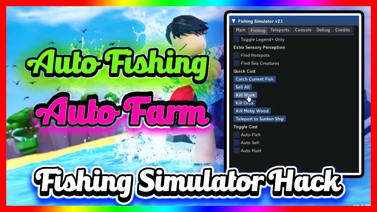 Auto fishing script. Fishing simulator script.