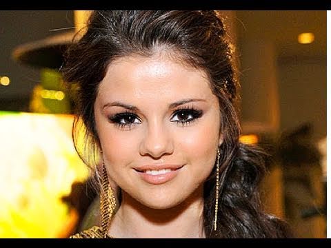 Selena Gomez Long Straight Braided Updo Hairstyle