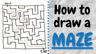 How to draw a Maze (easy)