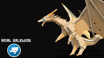 Arial Galewing Dragon ~ Blockbench ~ Timelapse