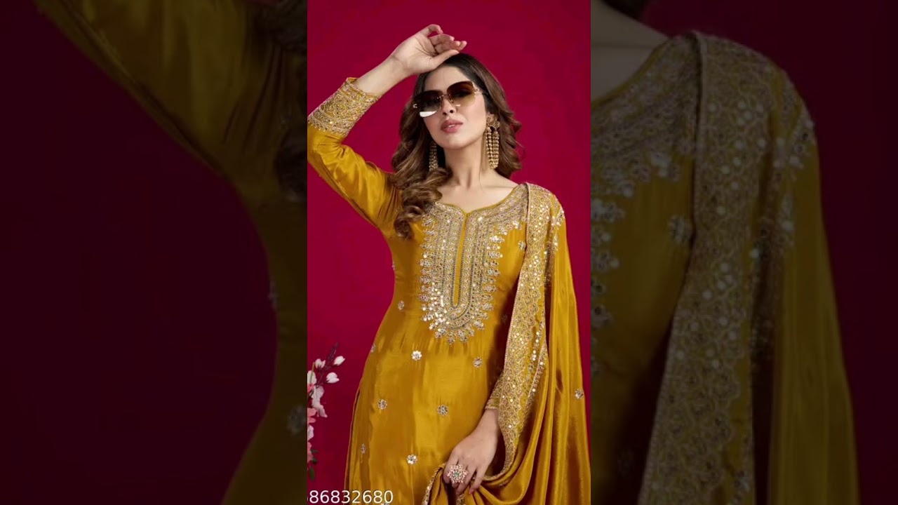 yellow kurta set with dupatta 🧡