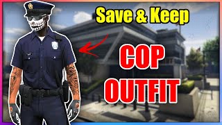 GTA5 Online I *PATCHED* How To Get The COP OUTFIT And KEEP It! (PS ONLY)