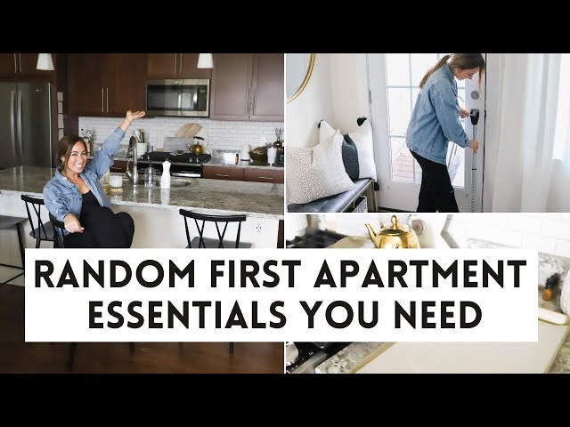 FIRST APARTMENT ESSENTIALS  Random First Apartment Products I Can't Live  Without 