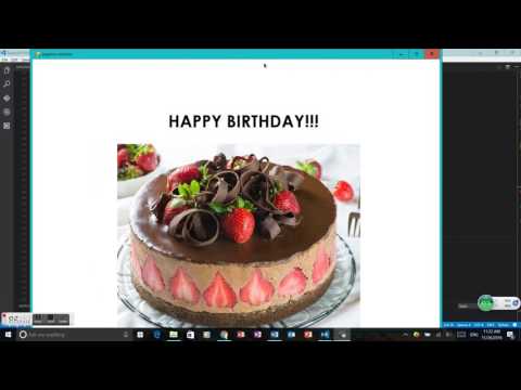 Pygame Happy Birthday Card