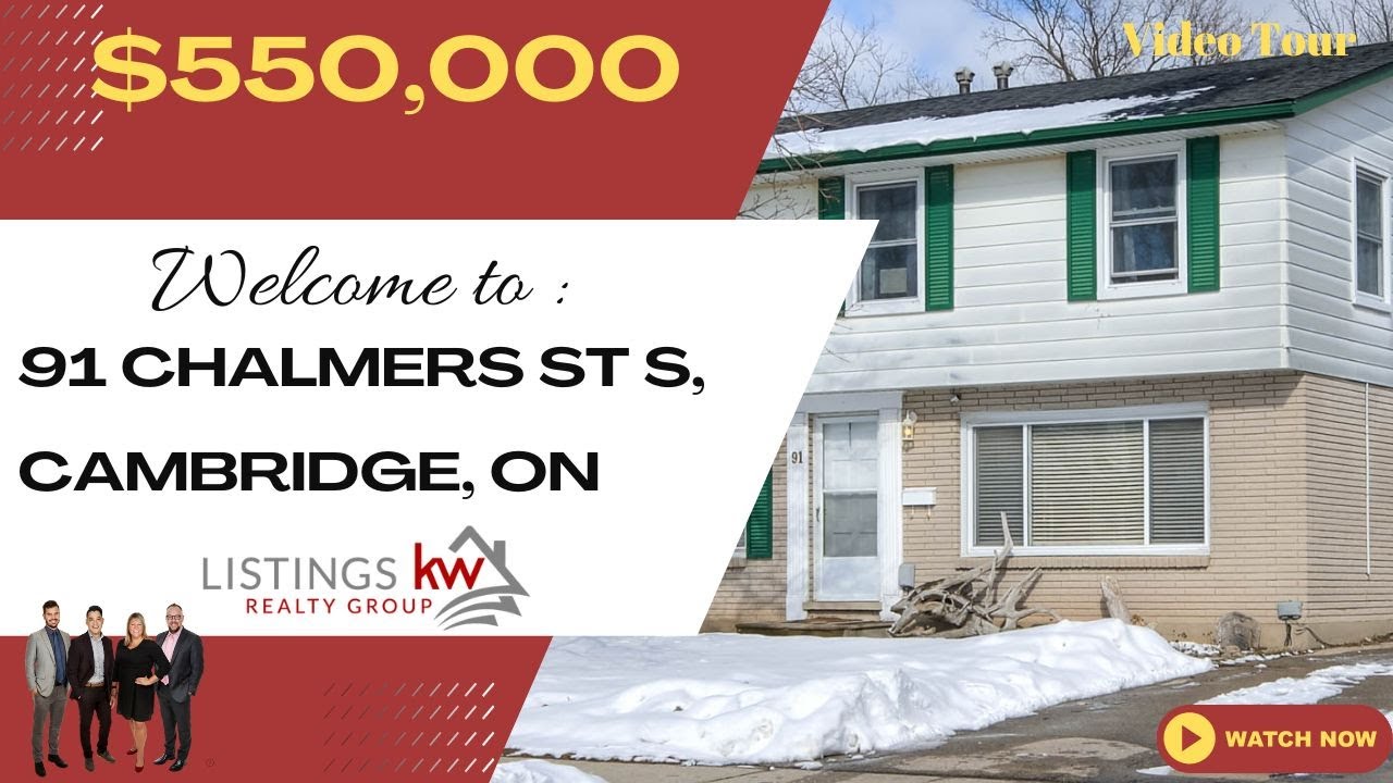 91 Chalmers Street South, Cambridge, ON Cambridge Real Estate YouTube