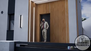 Robie Paski Na Elewacji Nowoczesna Elewacja