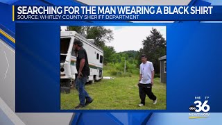 Authorities searching for man in connection with a burglary