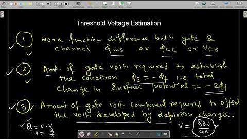 Lecture05 :Threshold voltage and its components | EC6203
