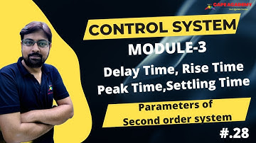 Lec-28 I Parameters of Second order System I Control System I GATE-2023/24