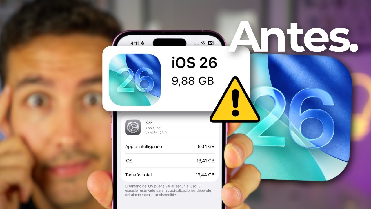 iOS 26 SALE PRONTO, mira ESTO antes de actualizar para hacerlo ...