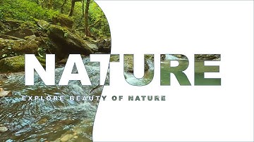 How to Make PowerPoint Presentation with Animation | PowerPoint Nature Title Slide Design