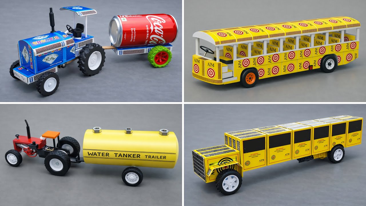 You Won’t Believe These Vehicles Are Made from Matchboxes 🤯🚜🚌