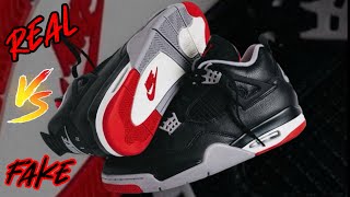 Real vs fake reimagined bred 4’s legit checking guide! PLEASE DO NOT GET SCAMMED!!