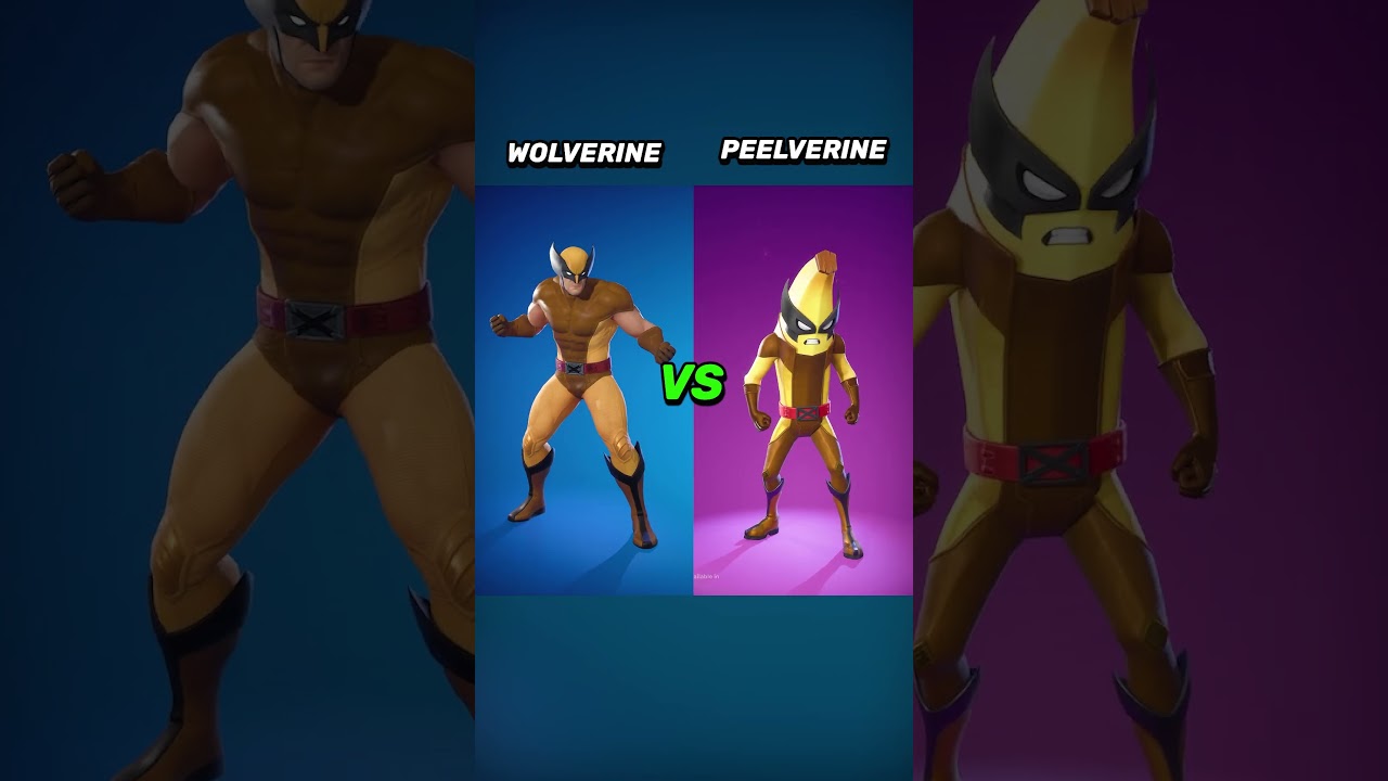 Wolverine vs Peelverine in Fortnite 