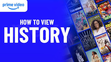 How to Check Watch History on Amazon Prime Video