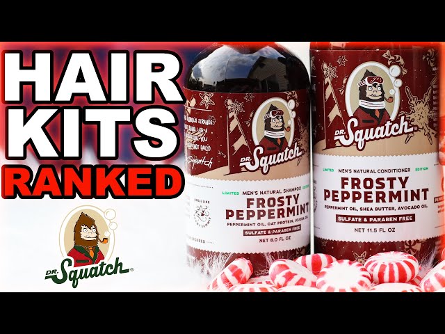 Dr Squatch Limited Edition Frosty Peppermint Shampoo, Conditioner
