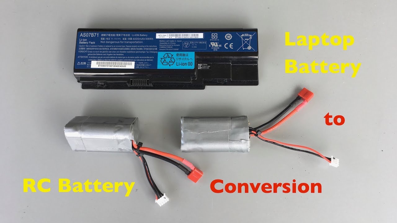 How to convert a Laptop Battery into an RC Car Battery Pack