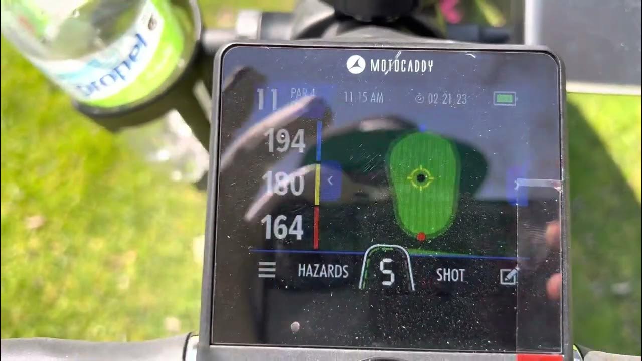 Motocaddy M7 GPS Screen Use YouTube