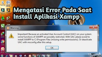 Mengatasi Error Pada Saat Install Aplikasi XAMPP
