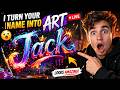 I Turn My Subscribers’ Names Into Art LIVE ✨