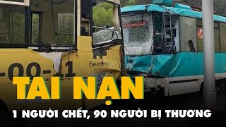 Tai nạn xe điện ở Nga, 1 người chết, ít nhất 90 người bị thương