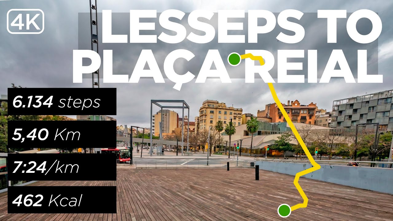 26 01 18 — Lesseps to Plaça Reial — full Bailèn & Gòtic | 5.4 km at 