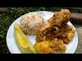 Pollo Sudado Colombiano y Arroz de Fideos