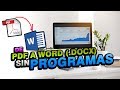 Convertir pdf e imagenes a Word sin programas online - GDrive