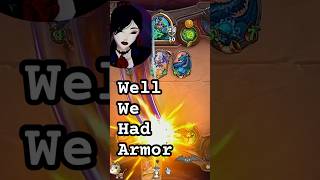 Well we did have 6 armor 😂 #hearthstone #hearthstonebattlegrounds #tcg