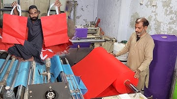 Fast and Fine Process of Tissue Bag Making, Non woven Bag Making