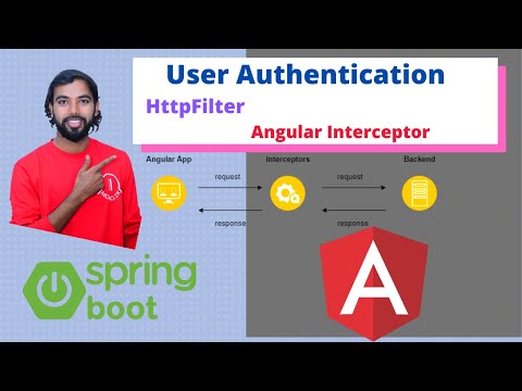 Authentication in Angular Springboot App using angular interceptor | Springboot filter| Url Redirect