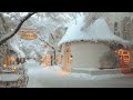Soft Jazz Piano with Falling Snow, Cozy Winter Atmosphere for Studying and Sleeping