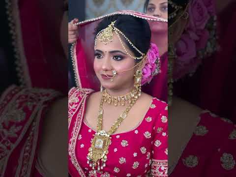 Beautiful bride makeover || Wedding bride ka bridal makeup #shorts #viral #trending #youtubeshorts
