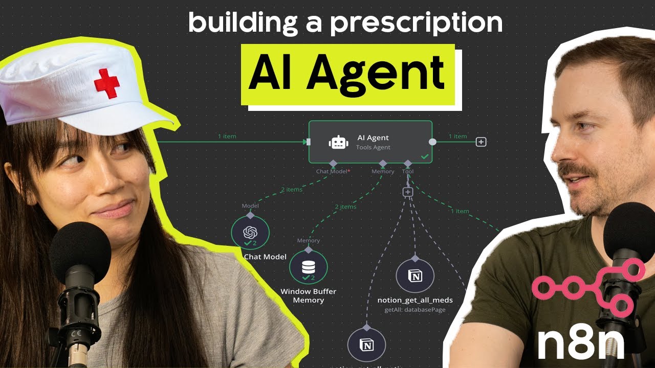 Build an AI agent for prescription refills (free n8n template)