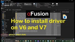 How to install driver on XFusion server V6 and V7