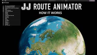 A guide to using JJ Route Animator application screenshot 5