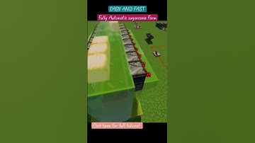 Fully automatic easy sugarcane farm Minecraft how to #Minecraft #minecrafttutorial #minecraftshorts