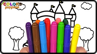Playground Coloring Pages Big Marker Pencil / Akn Kids House