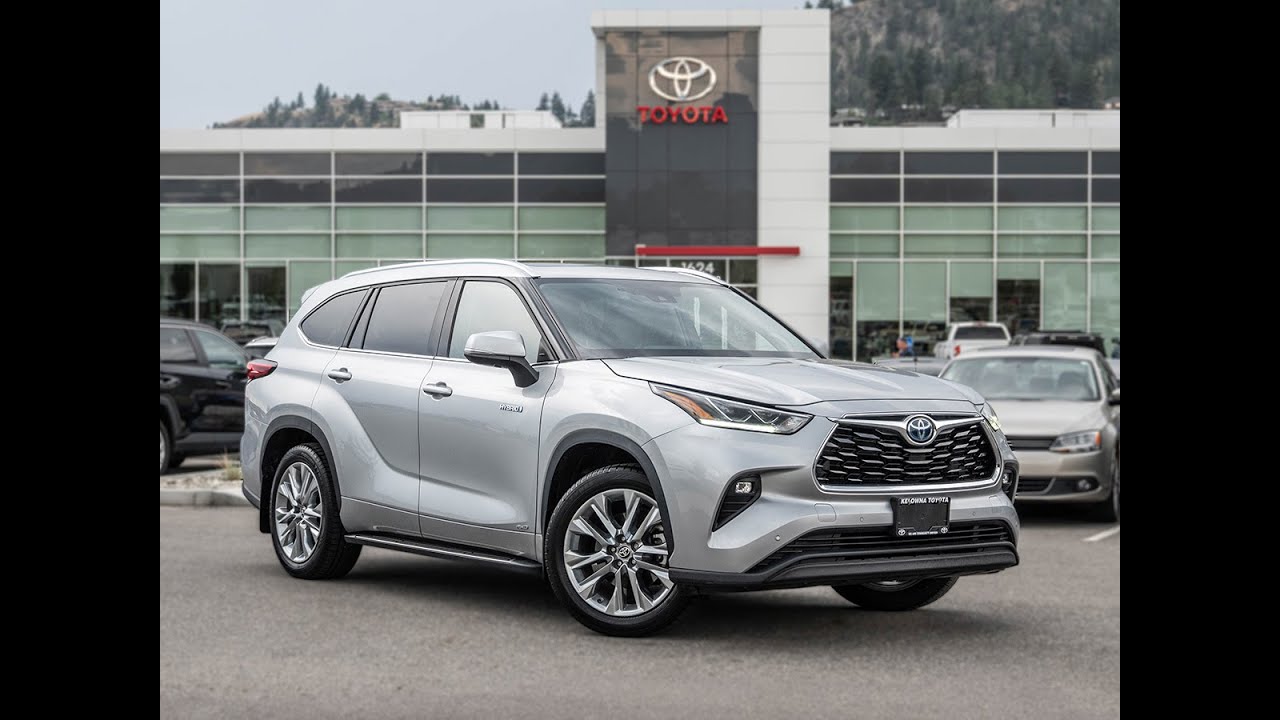 Silver Used 2020 Toyota Highlander Hybrid Limited Walkaround - Kelowna ...