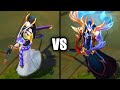 Inkshadow Yone vs Dawnbringer Yone Skins Comparison (League of Legends)