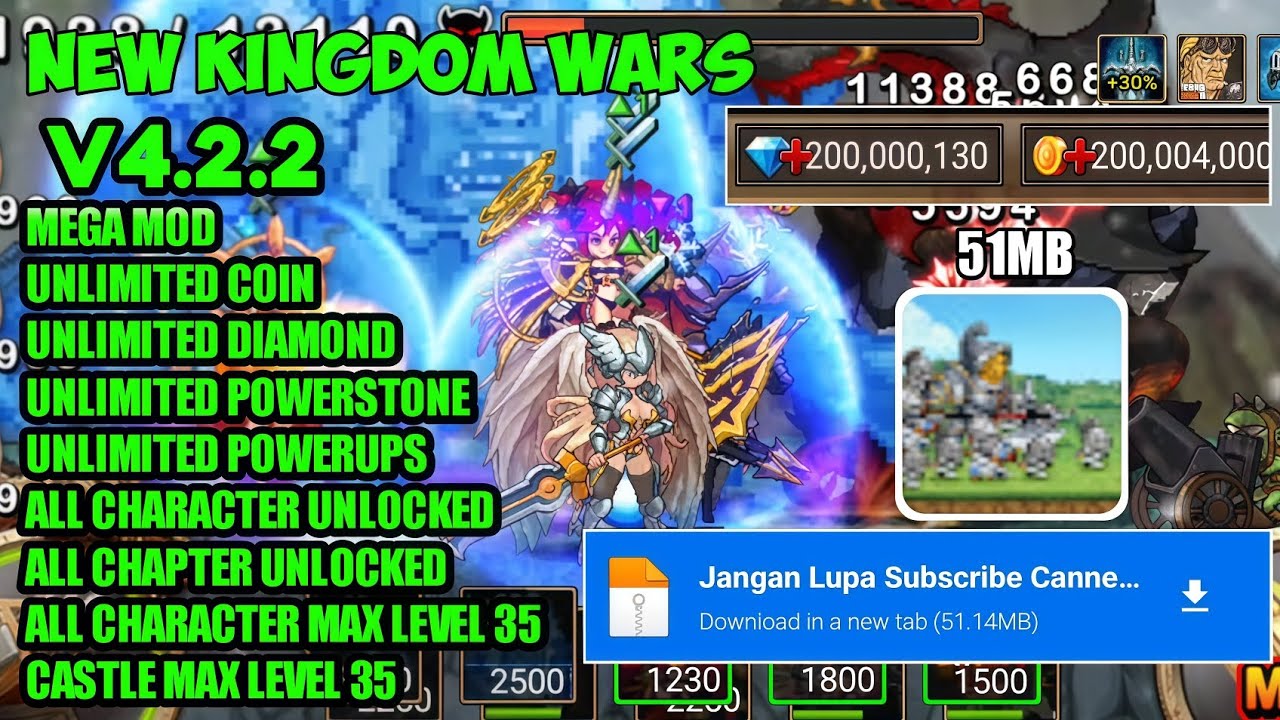 Kingdom Wars Mod Apk 2025 - V4.2.2 | Everything Mod - Unlock All Char | Unlock All Chapter - No Pass