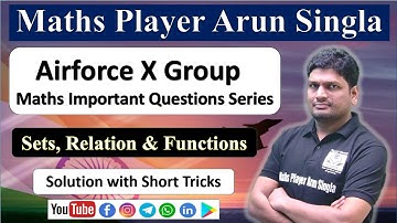 Sets, Relation & Function || Airforce Important Question Series #airforce #agniveer #defence #nda