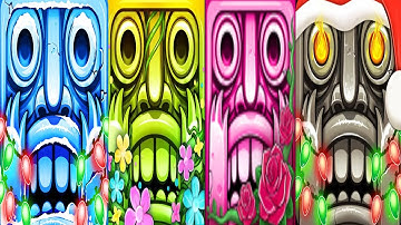 Temple Run 2 Reverse Gameplay - Lost Jungle VS Pirate Cove Earth Day VS Blazing Sands