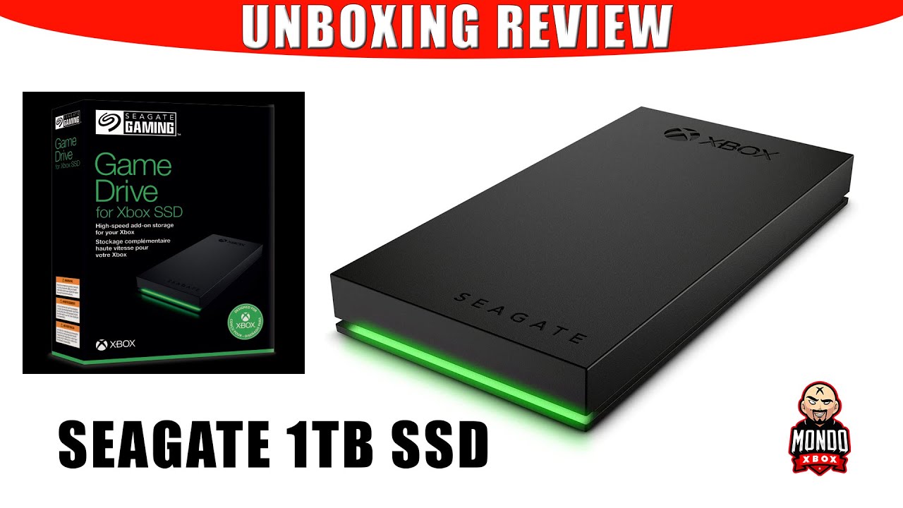 manipular Sherlock Holmes algodón Seagate Technology Game Drive SSD para Xbox 1 TB, unboxing review - YouTube