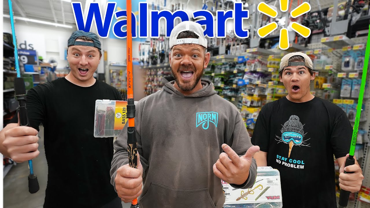 FISHING WITH $10 WALMART CLEARANCE RODS! 