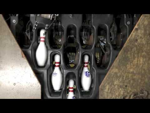 bowling pins behind the