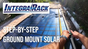 Step-by-Step DIY Solar Ground Mount IntegraRack IR-15 + AnchorSpike