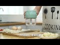 OMG 無線電動搗蒜器 蒜泥器 多功能食物料理機 家用食材切碎機 絞肉機 豪華雙杯雙刀款(100ml+250ml) product youtube thumbnail