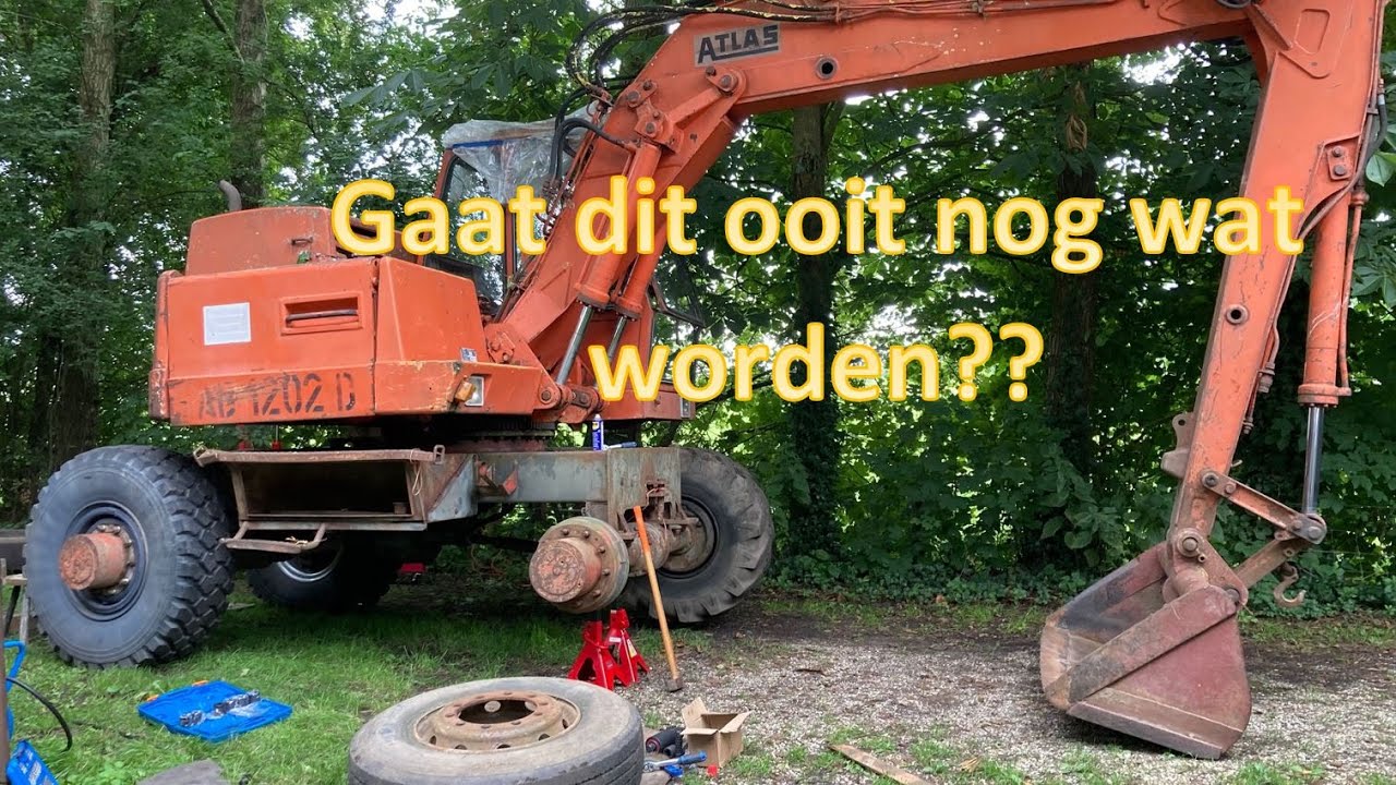 Atlas kraan 1202D opknappen - Afl1- Remmen