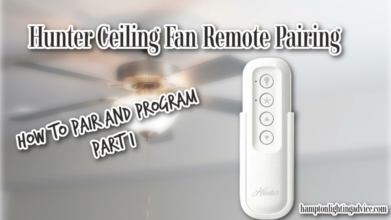 How To Program Hunter Ceiling Fan Remote Control Shelly Lighting
